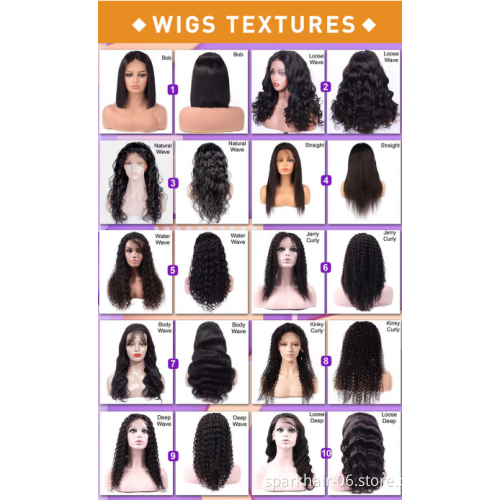 Hd Transparent Swiss Lace Front Wig Human Hair 360 Lace Frontal Wig Glueless Brazilian 100% Virgin Full Lace Wig